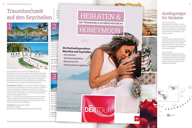 Dertour bündelt die Hochzeitspakete in neuem Magalog