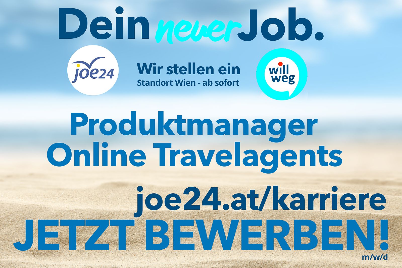 joe24 sucht Produktmanager und Online Travelagents