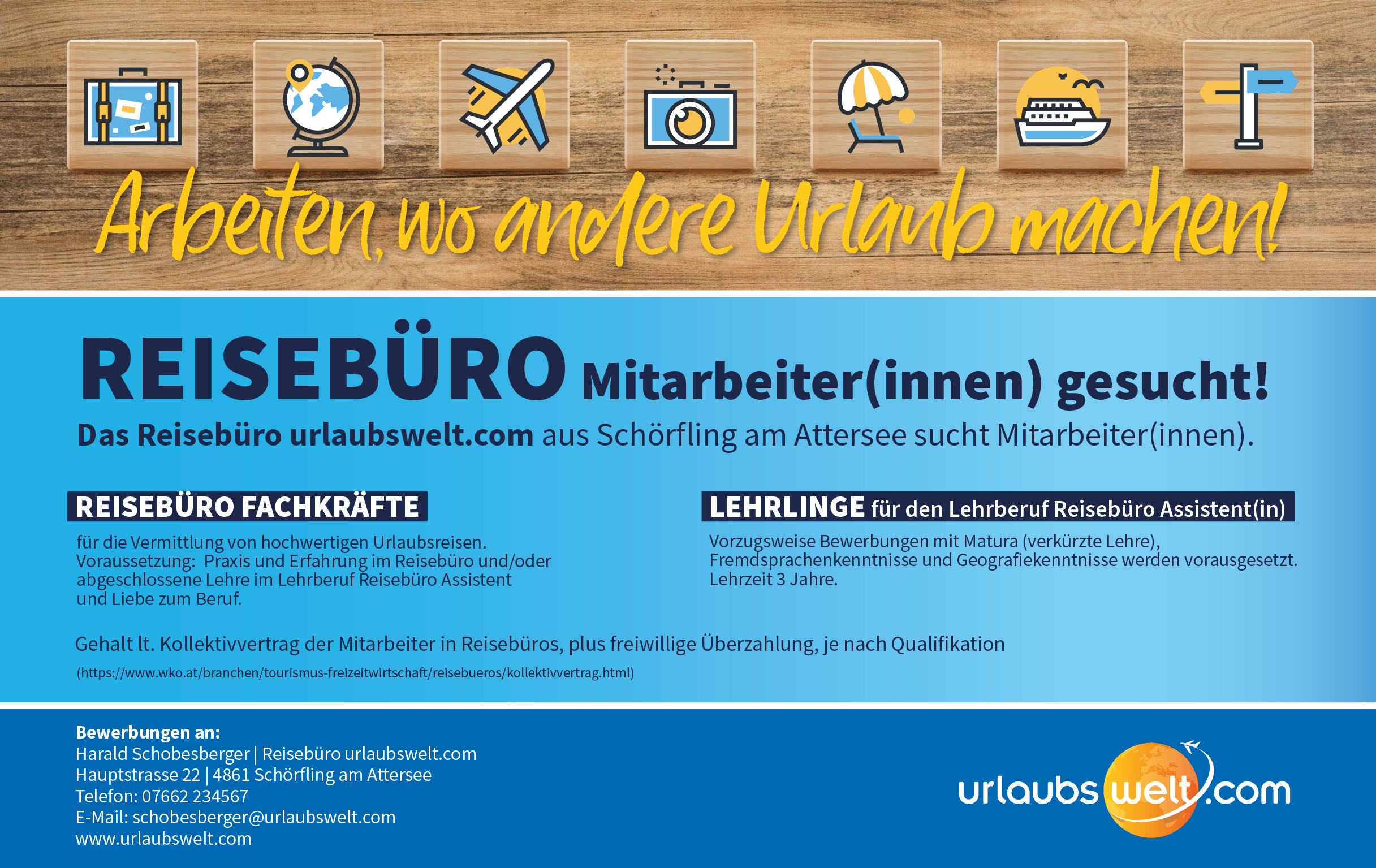 urlaubswelt.com sucht Reisebüro-Mitarbeiter*innen