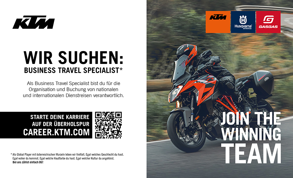 KTM sucht eine/n Business Travel Specialist