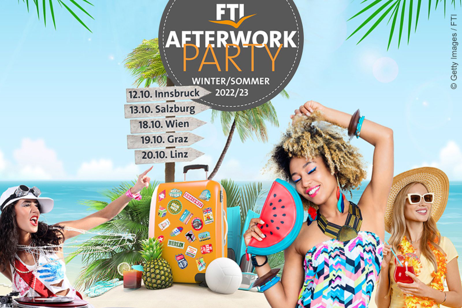Ausgelassene Stimmung bei den FTI Afterwork-Parties