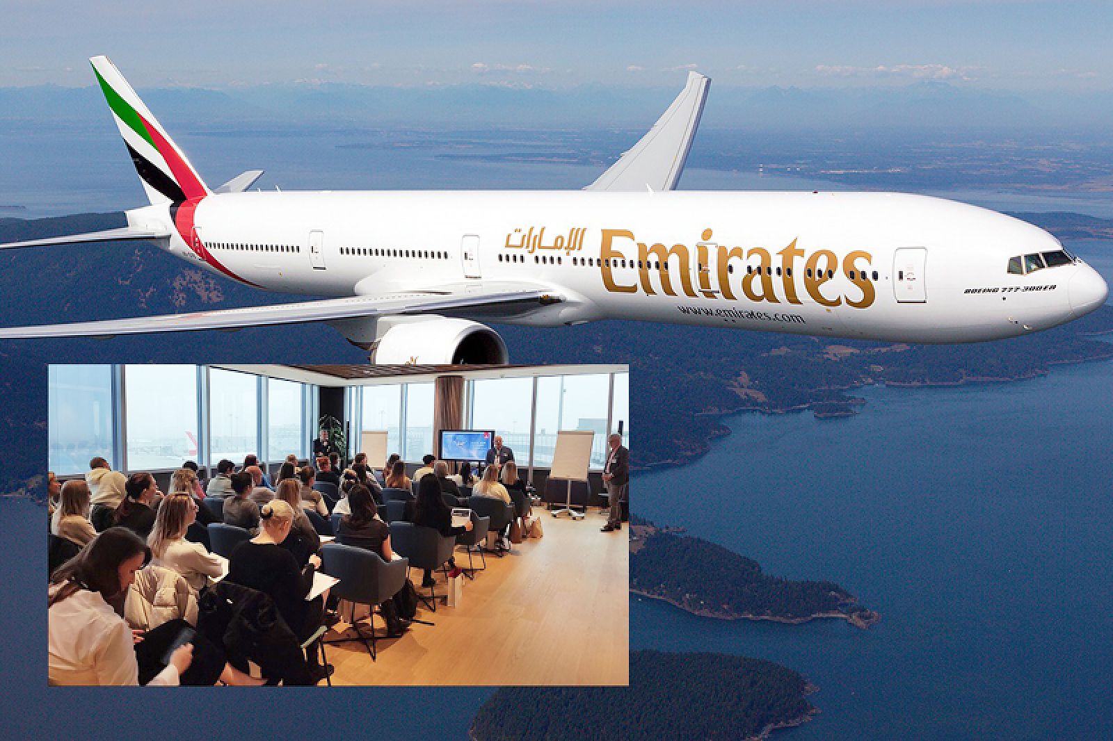 Erfolgreiche Emirates-Schulung inklusive Flugzeugbesichtigung