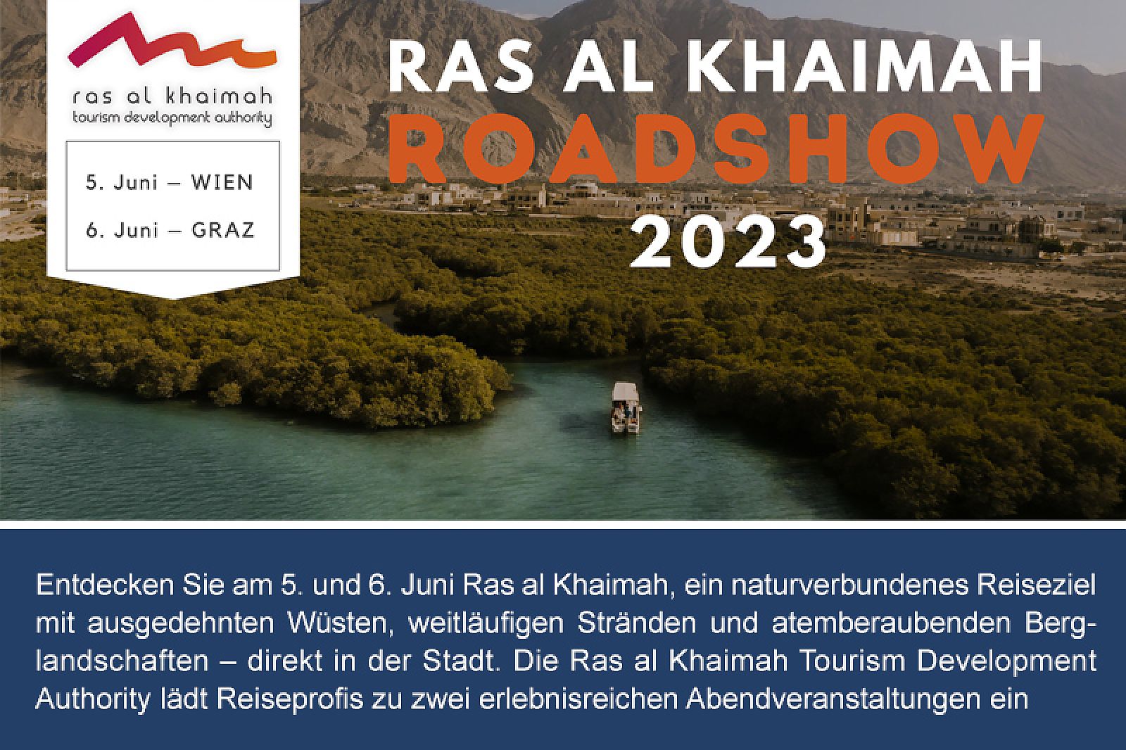 Ras al Khaimah stellt sich im Rahmen von zwei Roadshows vor