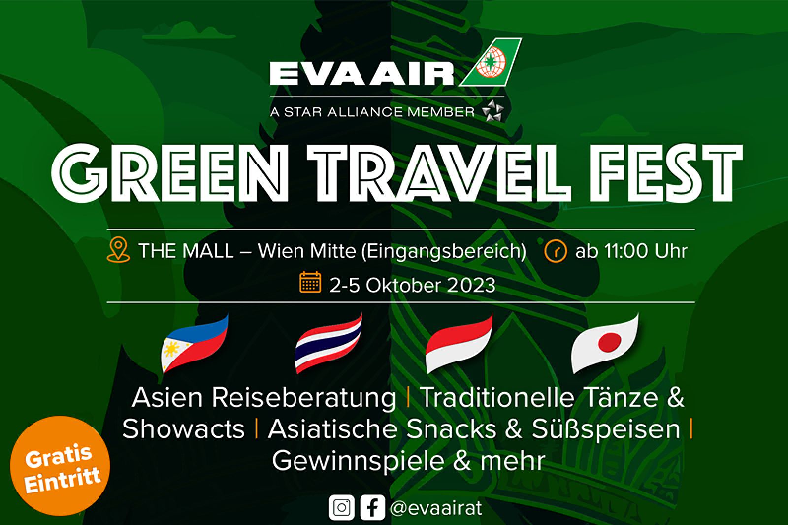 „Green Travel Fest“ mit Beratungen und Ticket-Verlosung