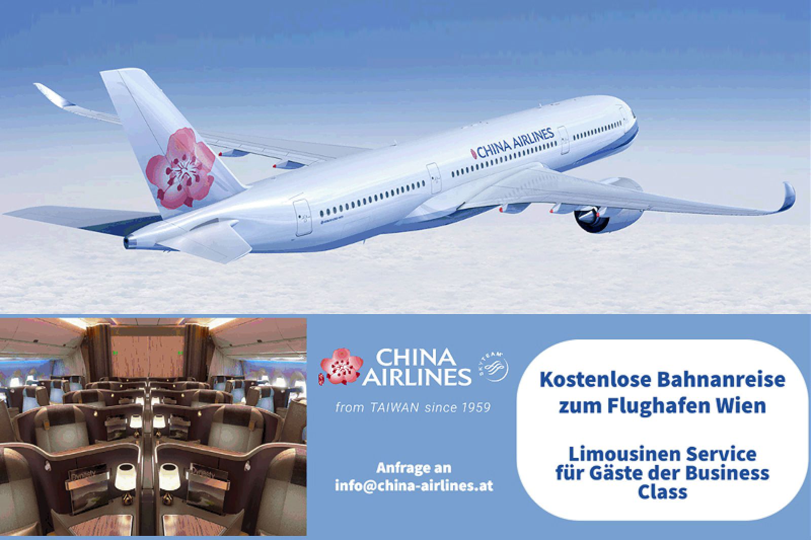 China Airlines lädt an vier Terminen zu Aircraft Visits ein