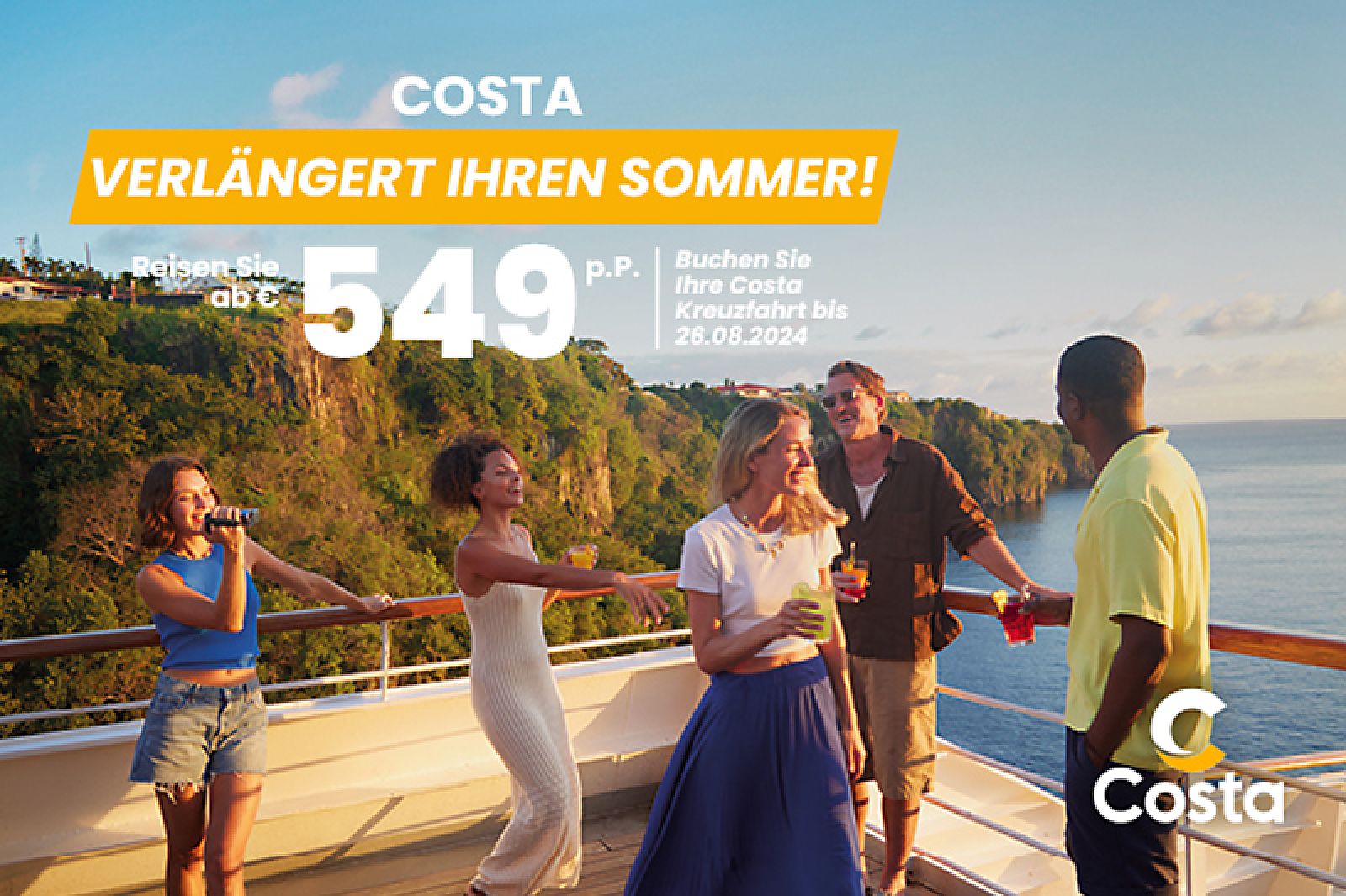 Costa verlängert für eure Kund:innen den Sommer